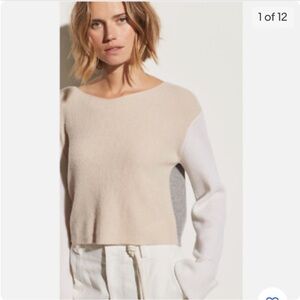 Vince Cashmere Color Block Sweater